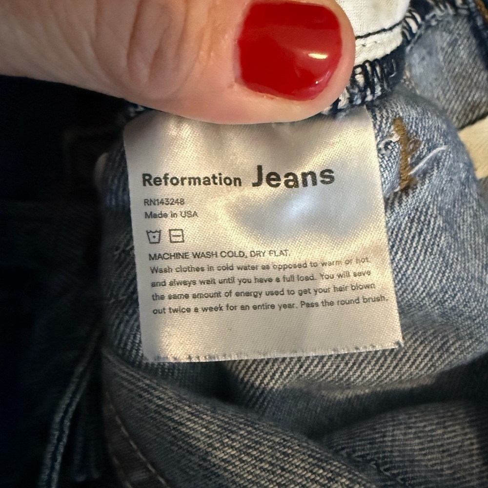 Reformation Baldwin Pleated jeans • Women’s size 25 - Picture 5 of 9